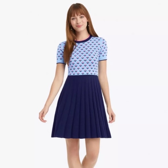 Draper James Dresses & Skirts - Draper James Sweater Dress in Jacquard Tulip